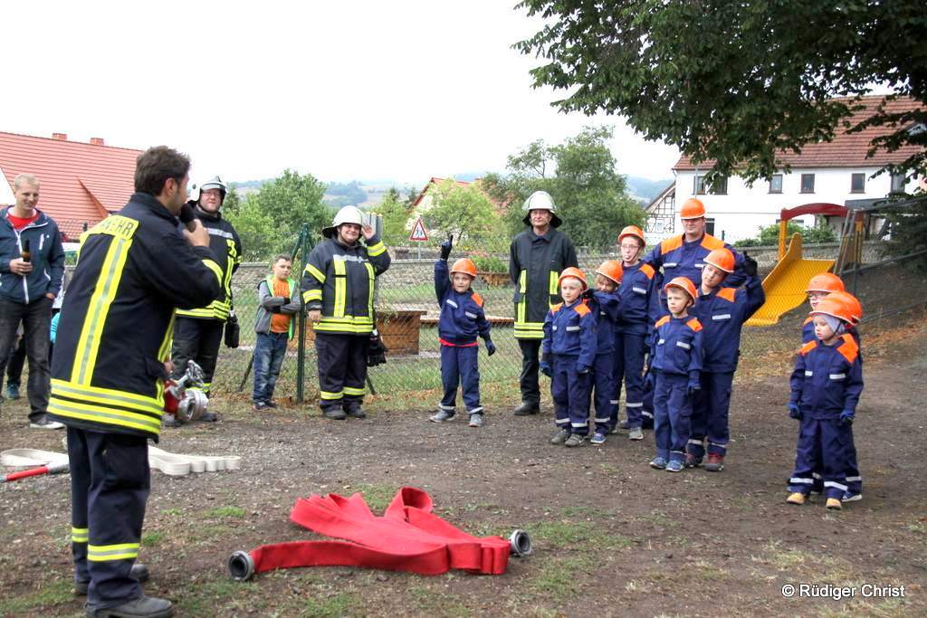 Am 2. September 2018 stellte Jugendfeuerwehr bei einer öffentlichen Veranstaltung im Propsteigarten ihr Können vor.