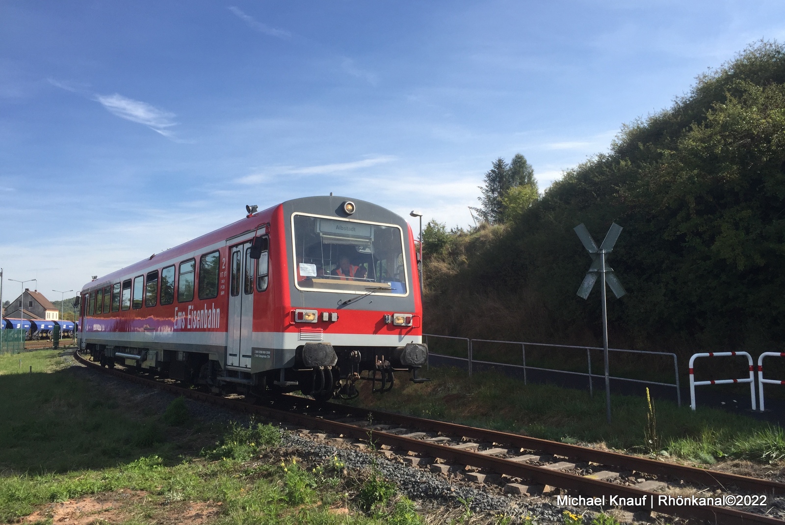 Ausfahrt Bahnhof Unterbreizbach Richtung Vacha