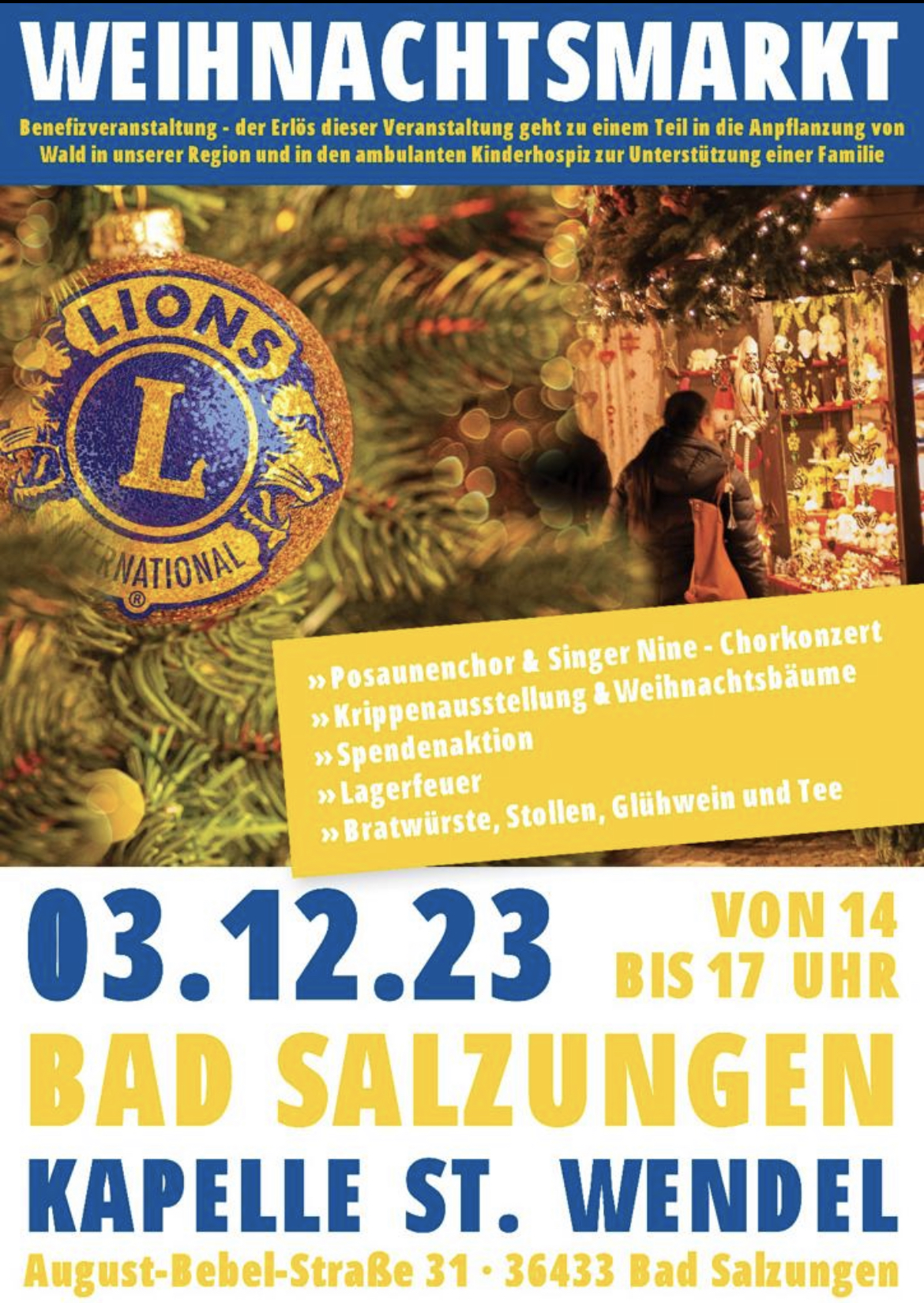 2023-11-27_Lions Club_Weihnachtsmarkt_Kapelle Sankt Wendel (2)